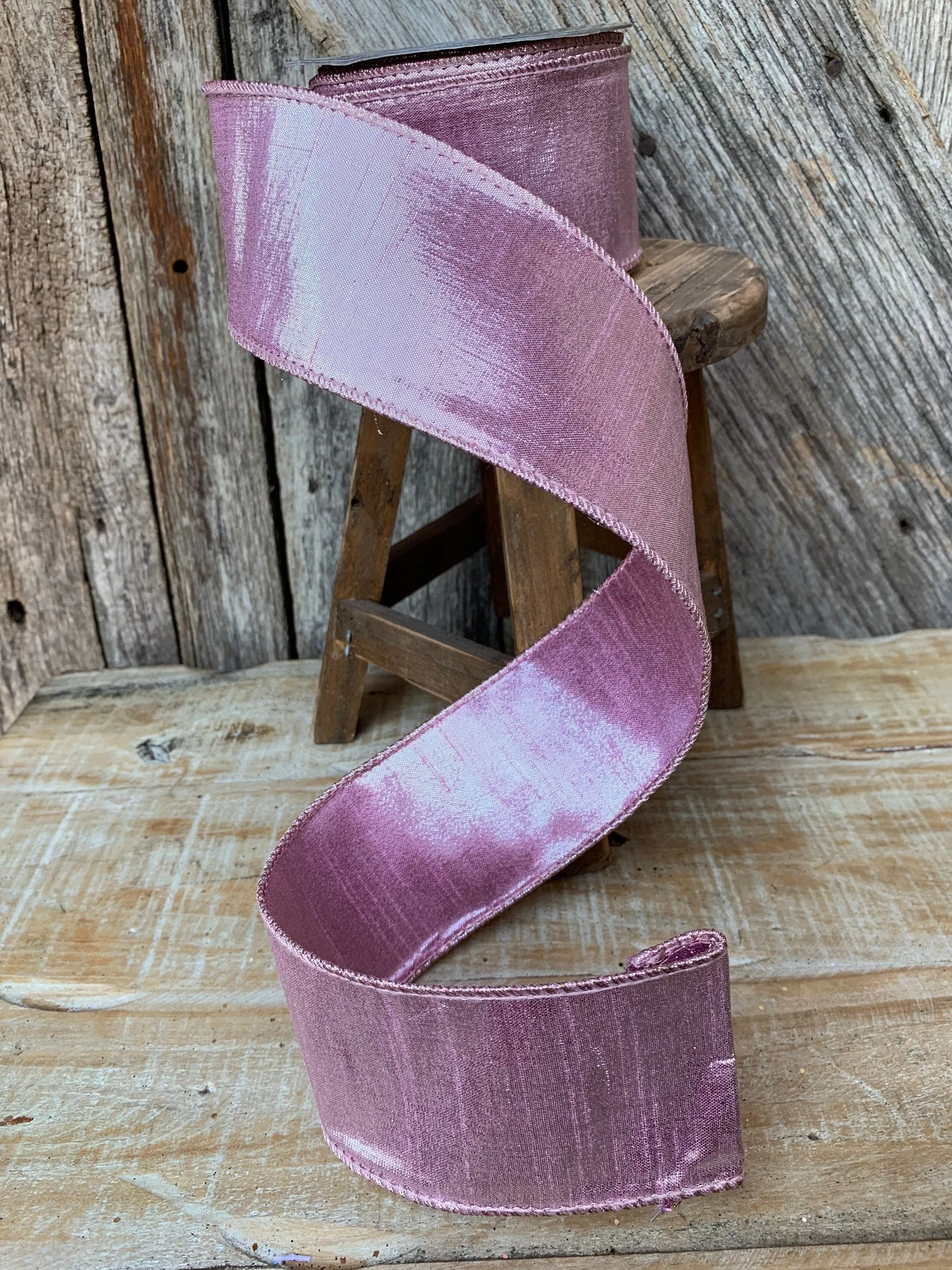 2.5 Light Pink luster ribbon, farrisilk color accent ribbon