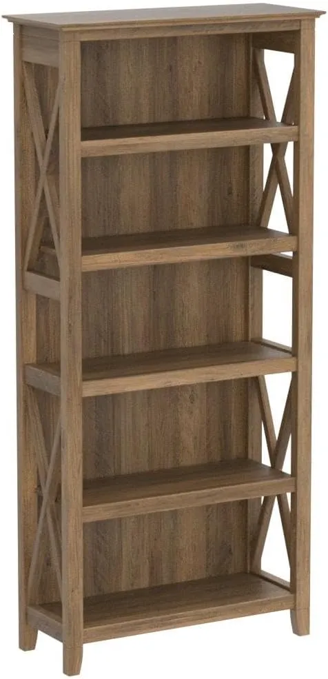 5 Shelf 66 Inch Bookcase Set