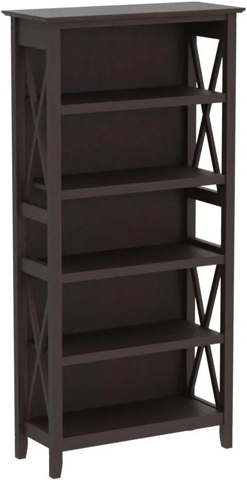 5 Shelf 66 Inch Bookcase Set