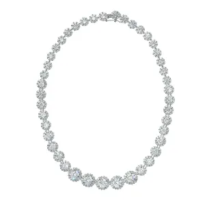 Amelia Floral Cubic Zirconia Necklace