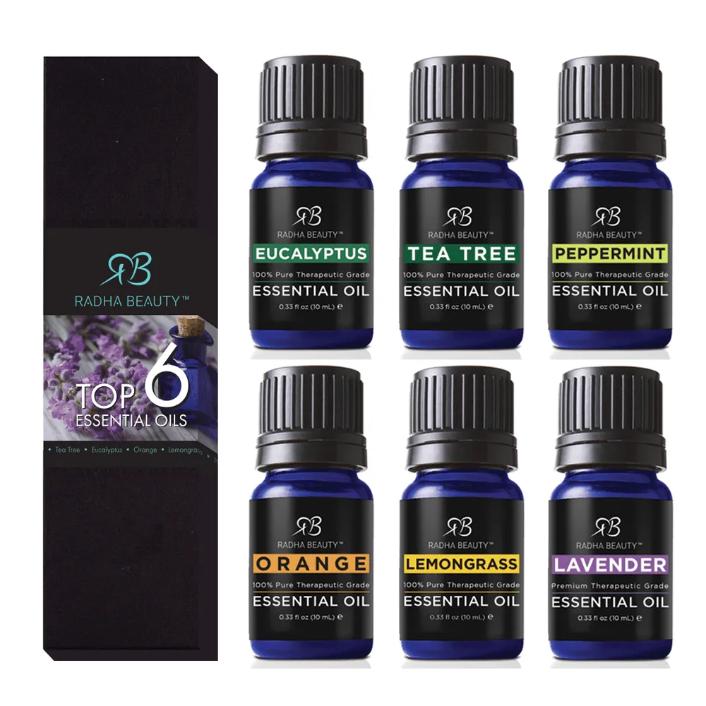 Aromatherapy Top 6 Essential Oil Set