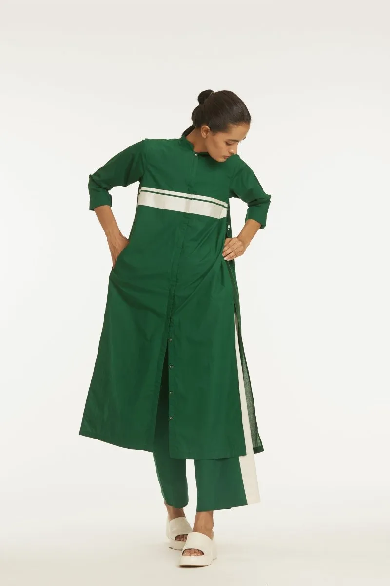 Back Pleat Jacket Co-ord Emerald Green