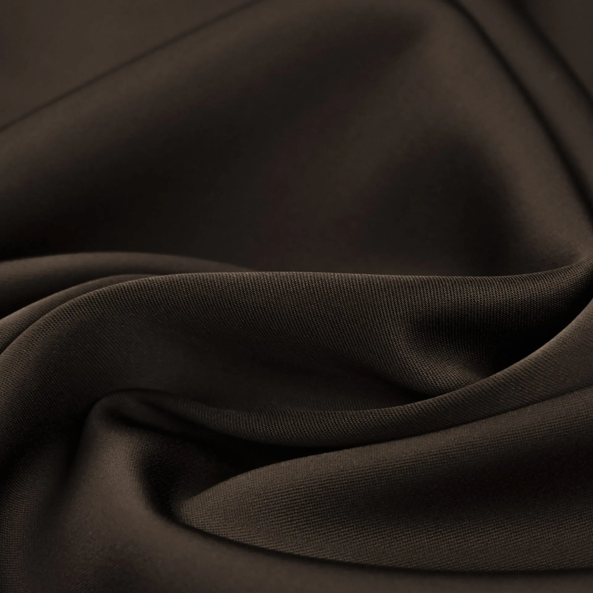 Brown Stretchy Satin Fabric 6649