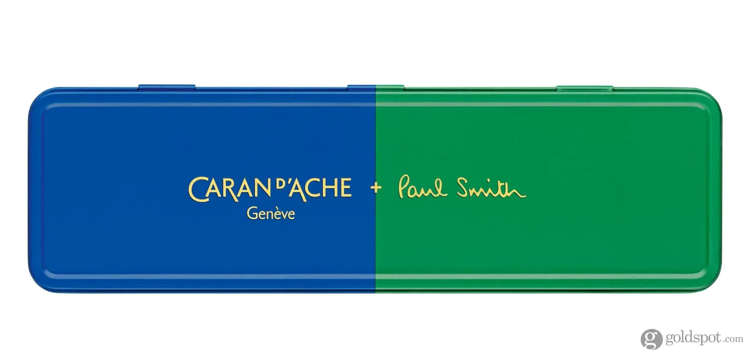 Caran d'Ache 849 Paul Smith 4 Ballpoint Pen in Cobalt & Emerald