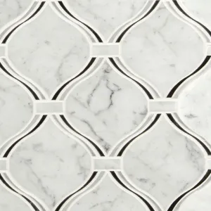 Carrara White Danza Arabesque - Stone Tile