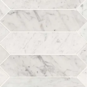 Carrara White Marble, 3" x 12" Picket - Stone Tile