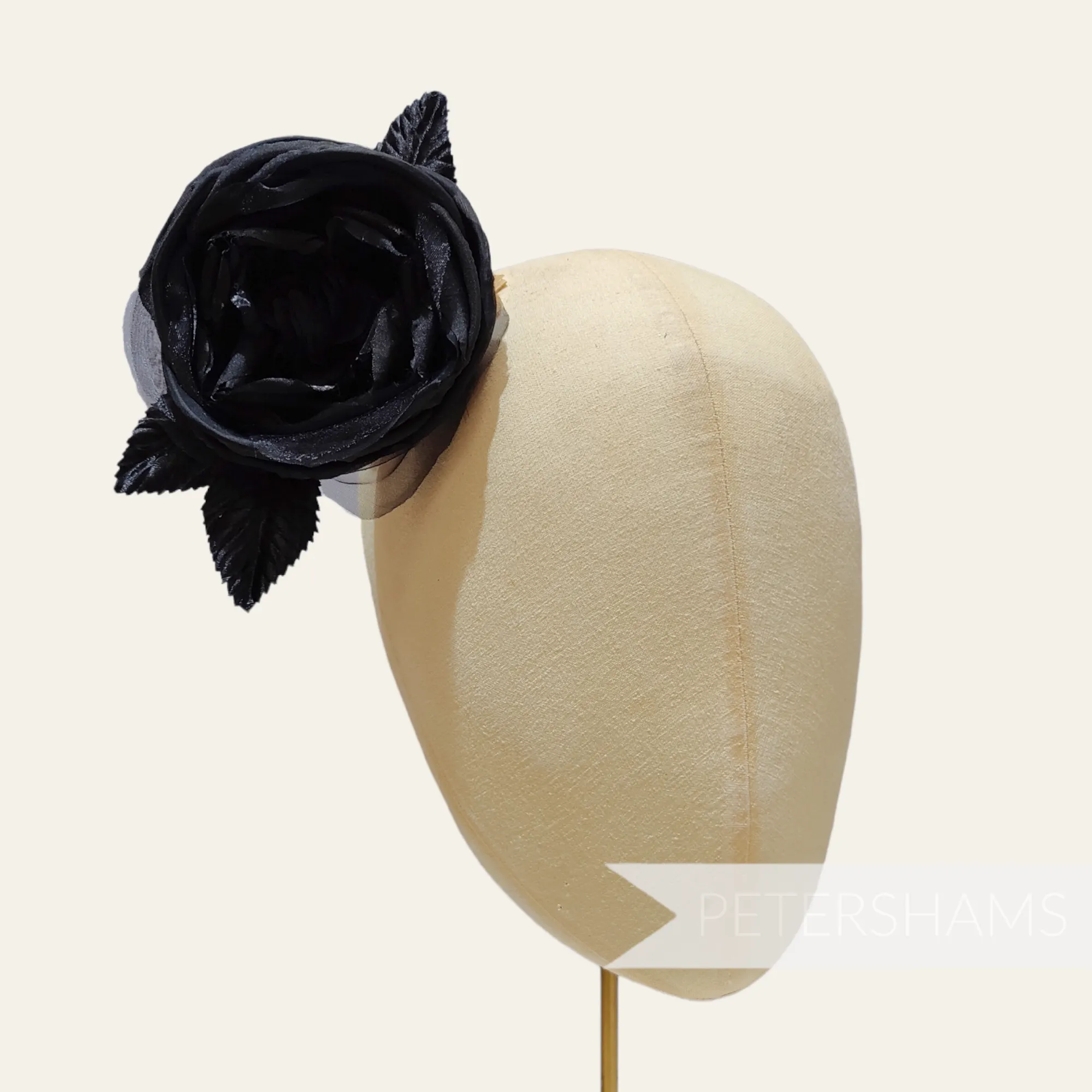 'Celia' 9cm Cabbage Rose Silk Millinery Flower Mount