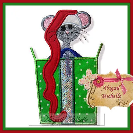 Christmas Mouse Applique