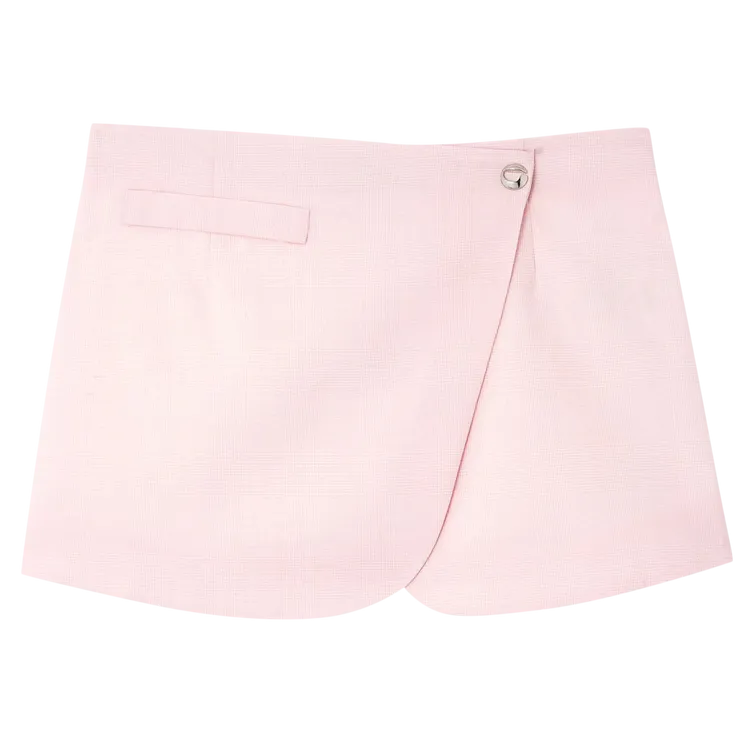 Coperni Tailored Mini Skirt 'Pink/White', pink