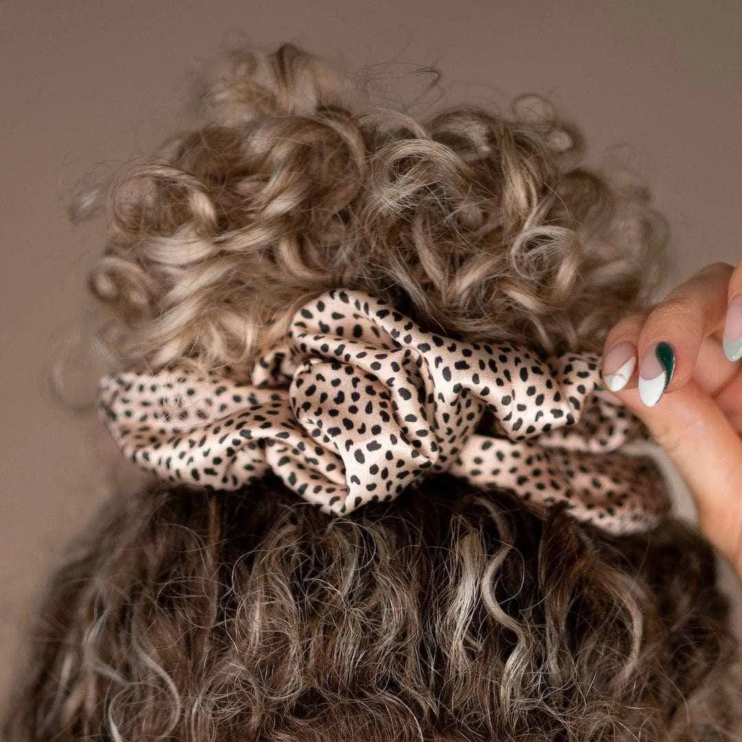 Curlfriend Collective Leopard Lover 100% Mulberry Silk Scrunchie