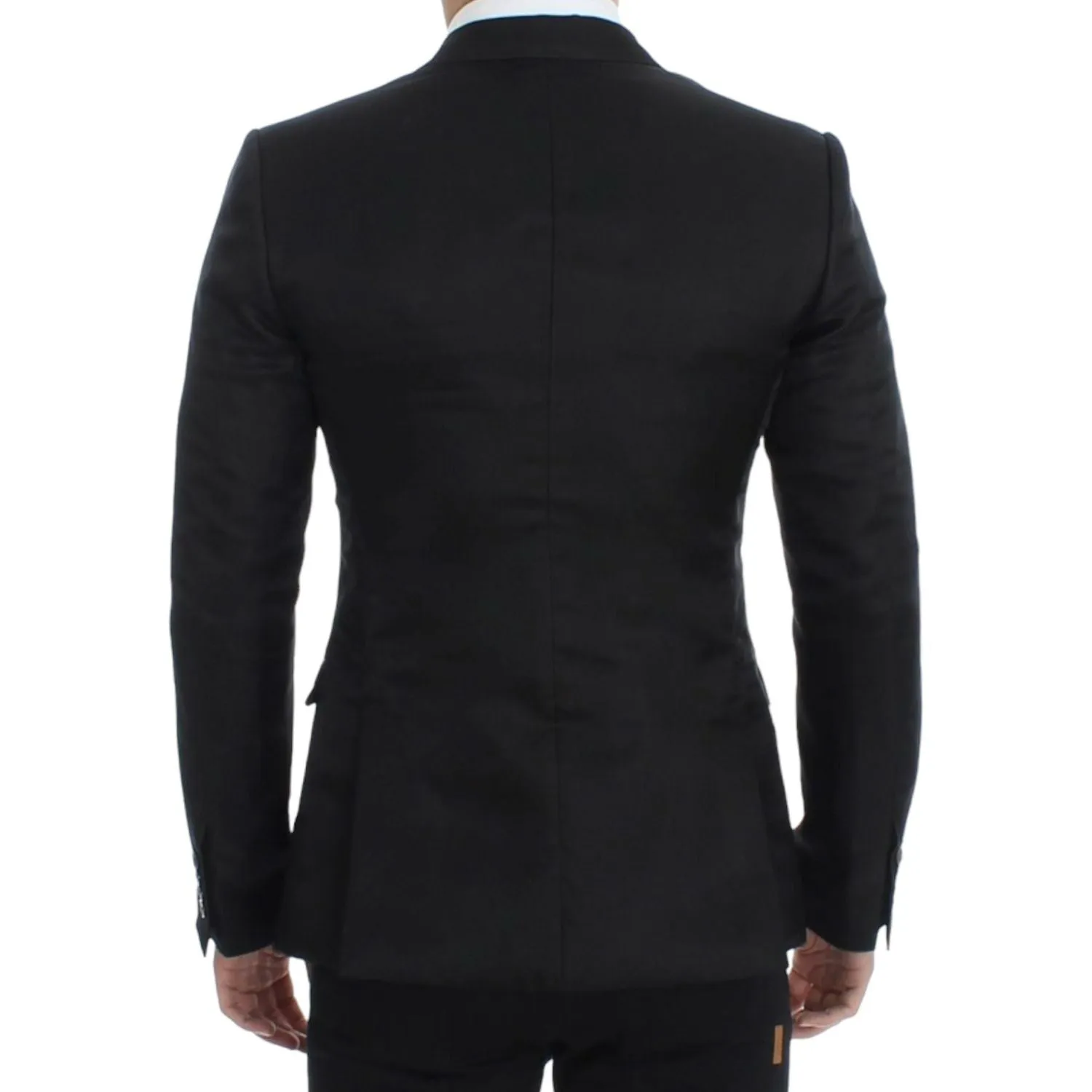 Dolce & Gabbana Elegant Black Silk Blend Two-Button Blazer