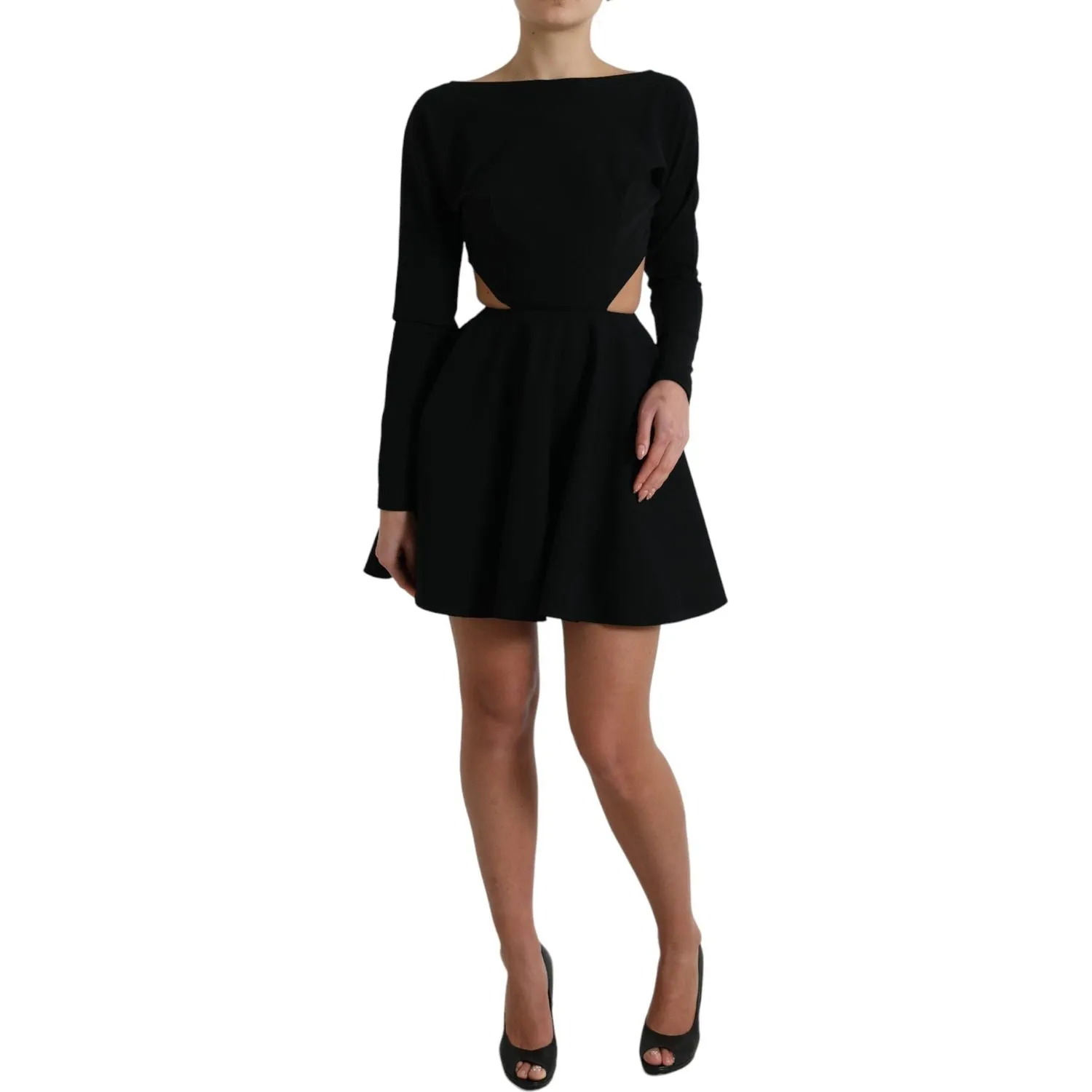 Dolce & Gabbana Elegant Cut Out A-Line Mini Dress