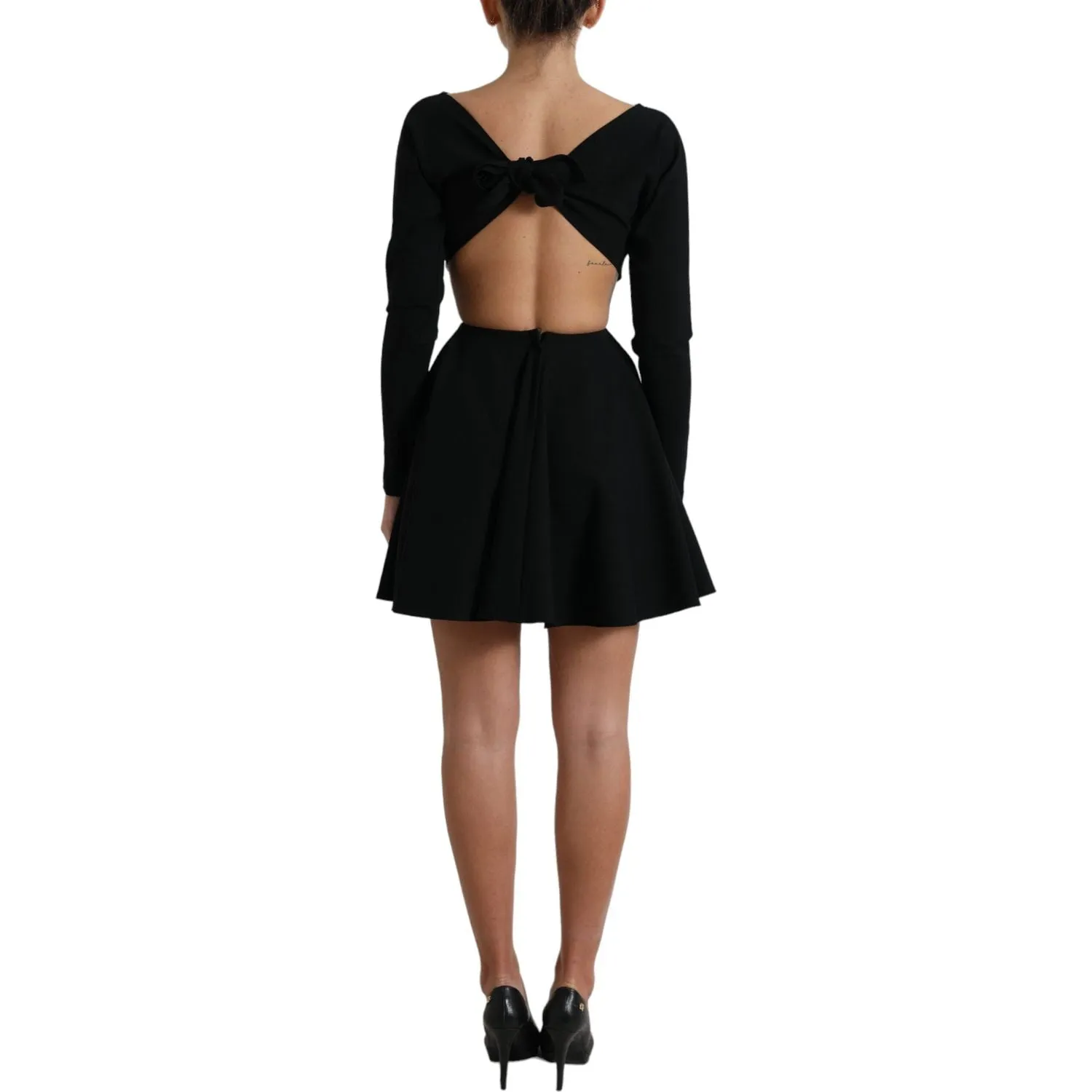 Dolce & Gabbana Elegant Cut Out A-Line Mini Dress