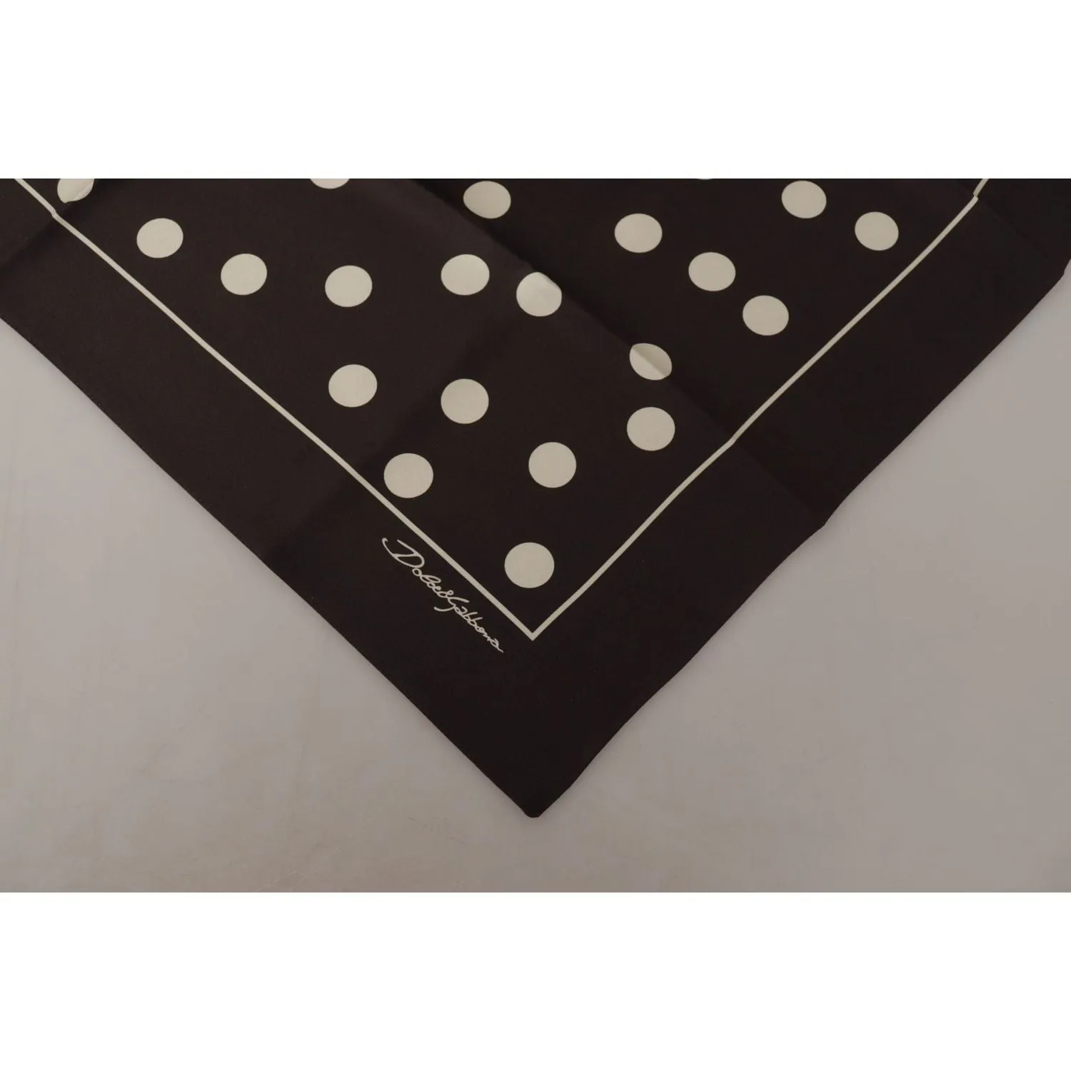 Dolce & Gabbana Elegant Silk Polka Dot Men's Scarf