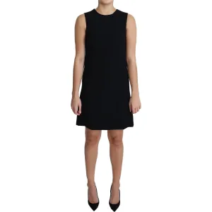 Dolce & Gabbana Elegant Sleeveless Black A-Line Mini Dress