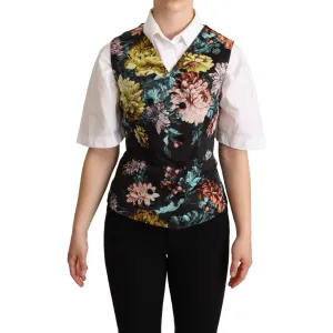 Dolce & Gabbana Exquisite Floral Jacquard Waistcoat