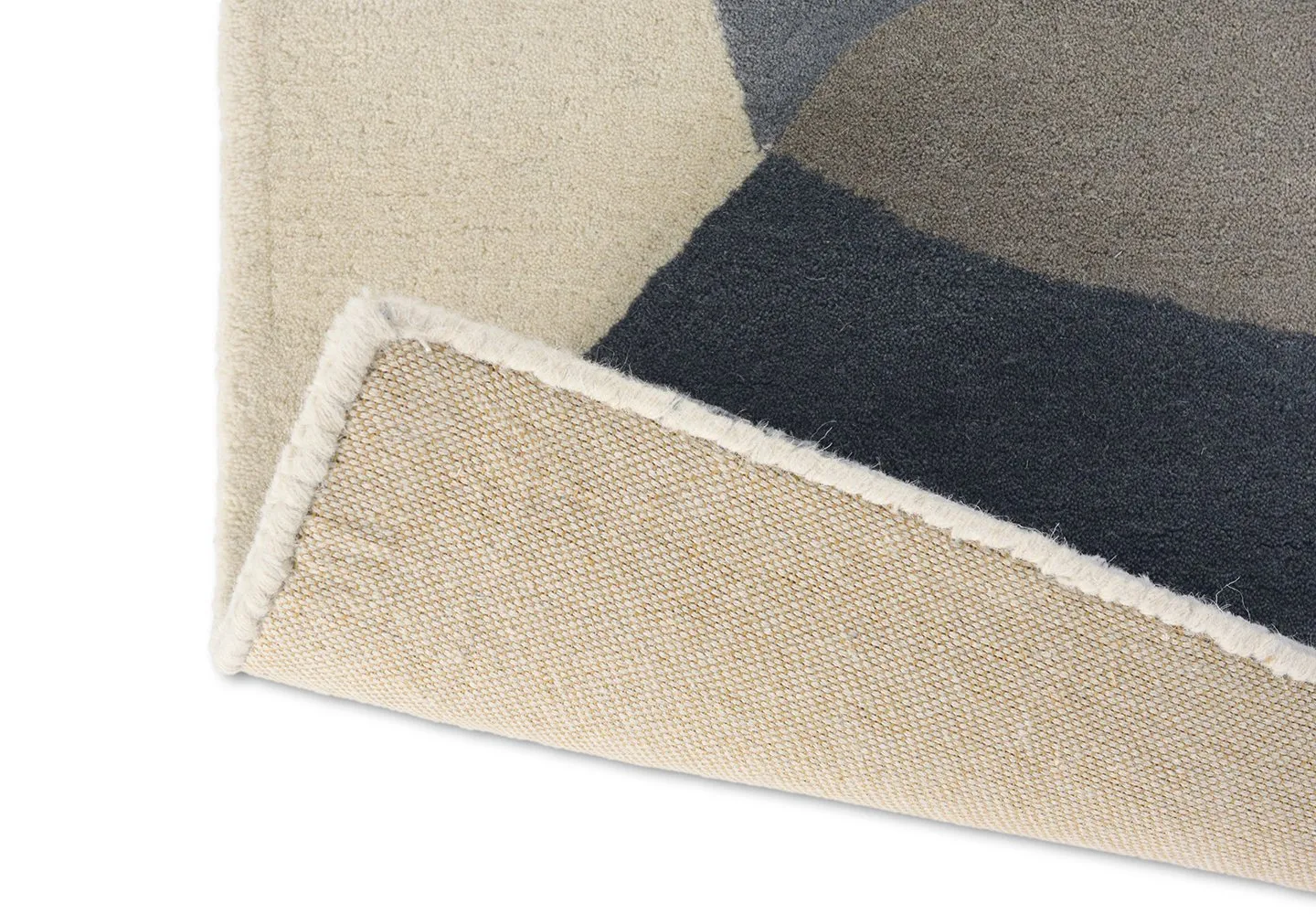 Elliptic Contemporary Wool Rugs 140304 Charcoal Grey by Harlequin