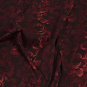 Floral Print Stretch Velvet 1565