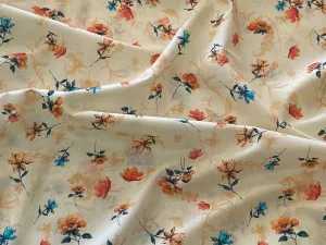 Flowered Stems - Digital Printed Cotton