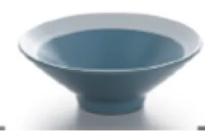 Melamine Two tone Blue & White -  Conical Bowl  D 14.8cm H 5.7cm