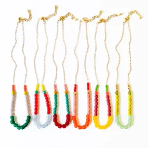 Multicolor Recycled African Glass And Mixed Bead Necklace