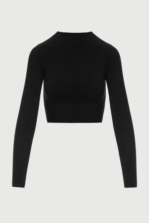 NW Mock Neck Crop Top