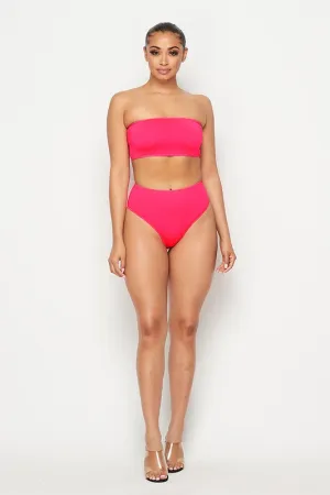 Pink Bandeau Set