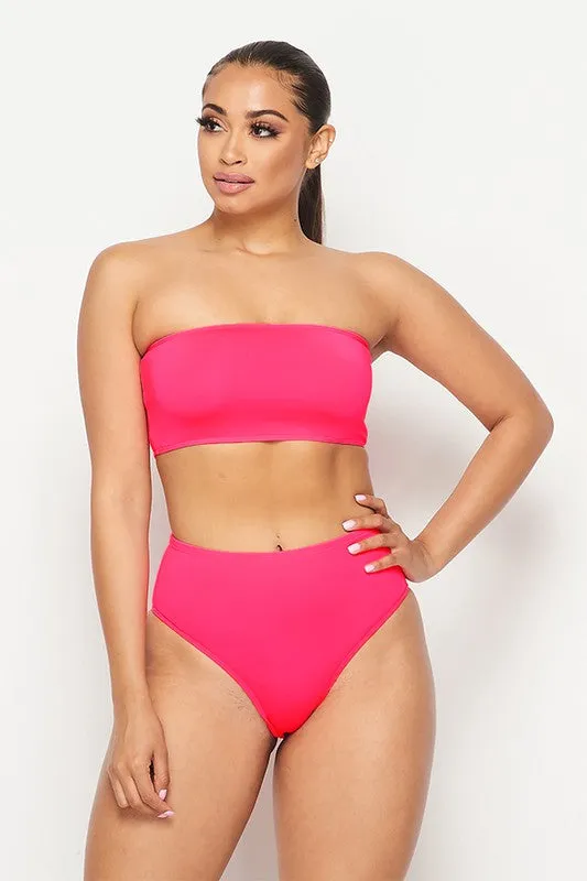 Pink Bandeau Set