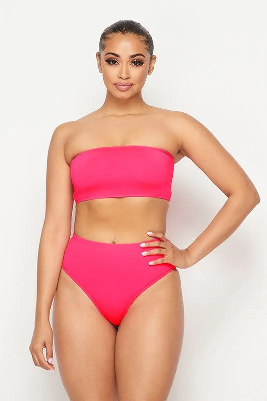 Pink Bandeau Set