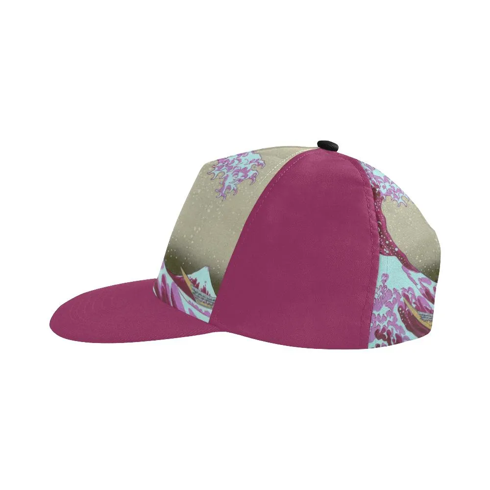 Pink Waves Off Kanagawa All Over Print Hat