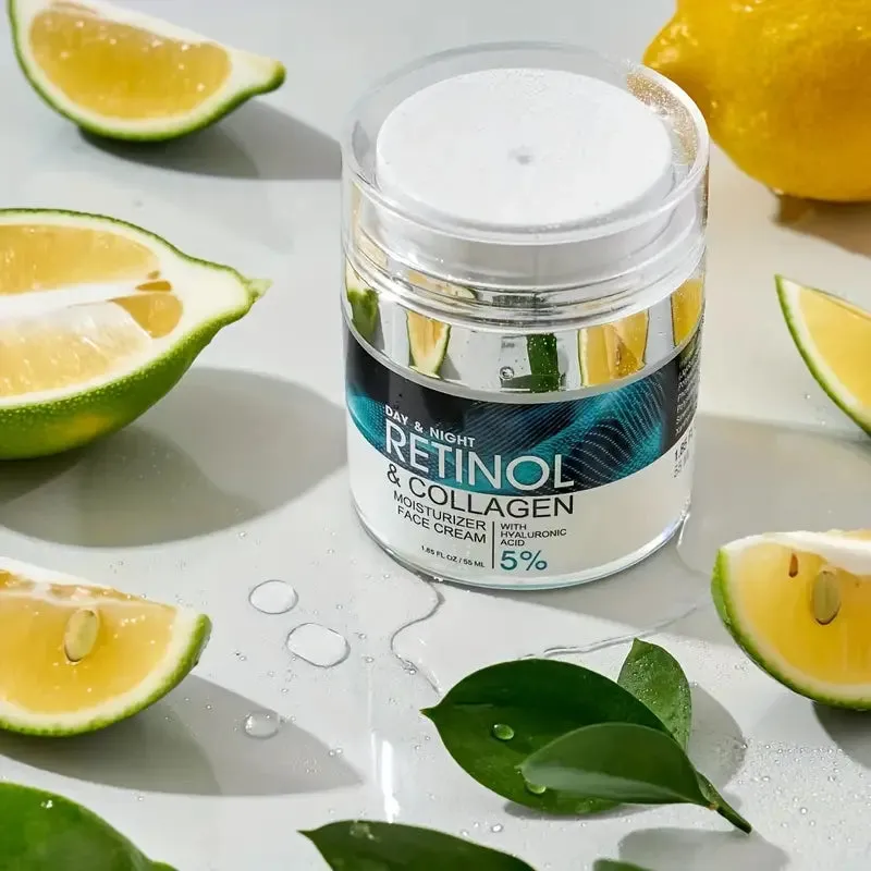 Retinol Moisturizing Cream With Collagen, Hyaluronic Acid, Vitamin C E, Soothes Dry Skin