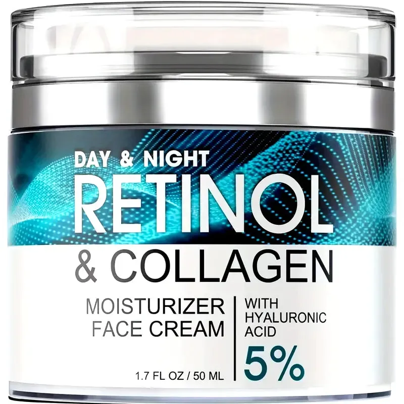 Retinol Moisturizing Cream With Collagen, Hyaluronic Acid, Vitamin C E, Soothes Dry Skin