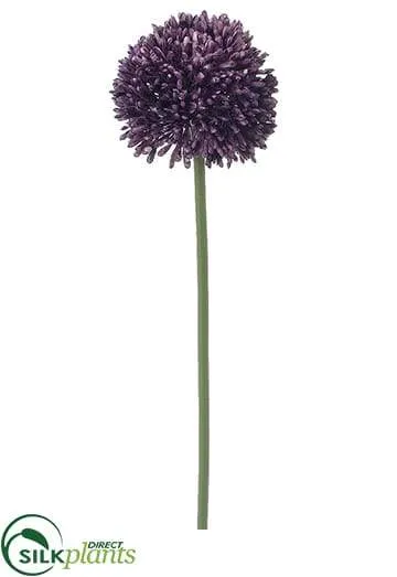 Silk Plants Direct Allium Spray - Purple Green - Pack of 24