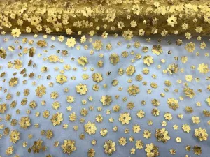 Small Floral - Foil Organza