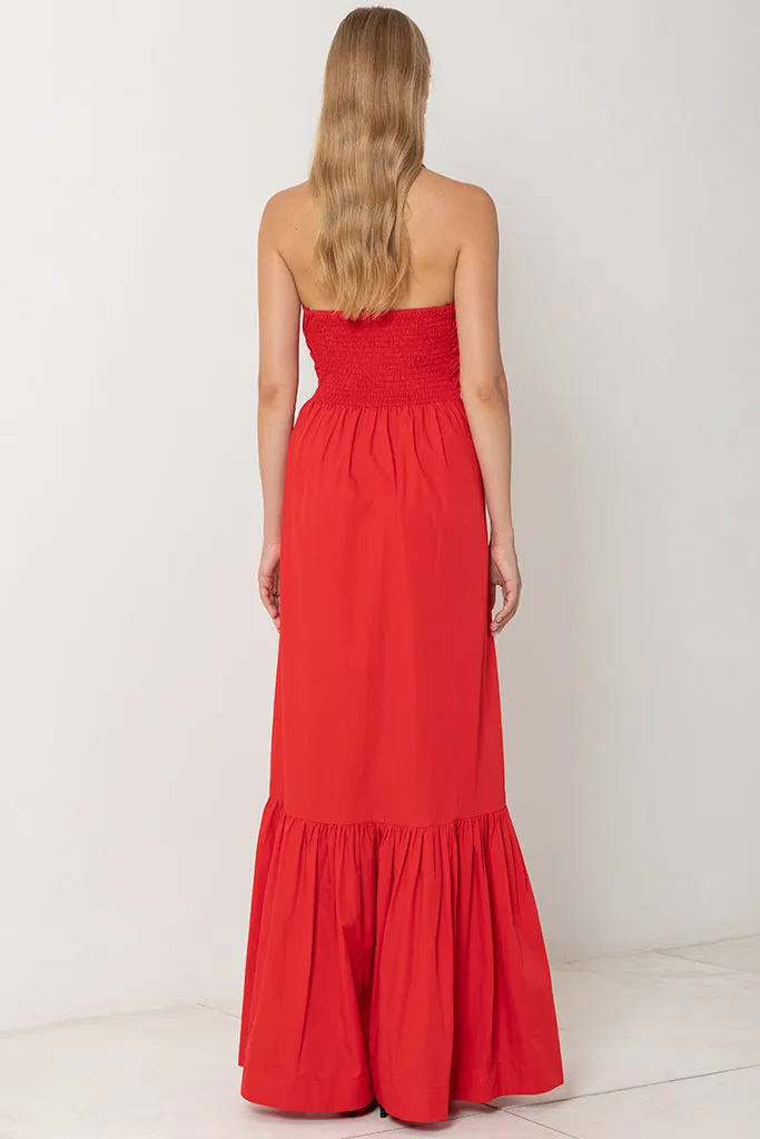 SWF - Crossover Halter Maxi Dress - Rose *FINAL SALE