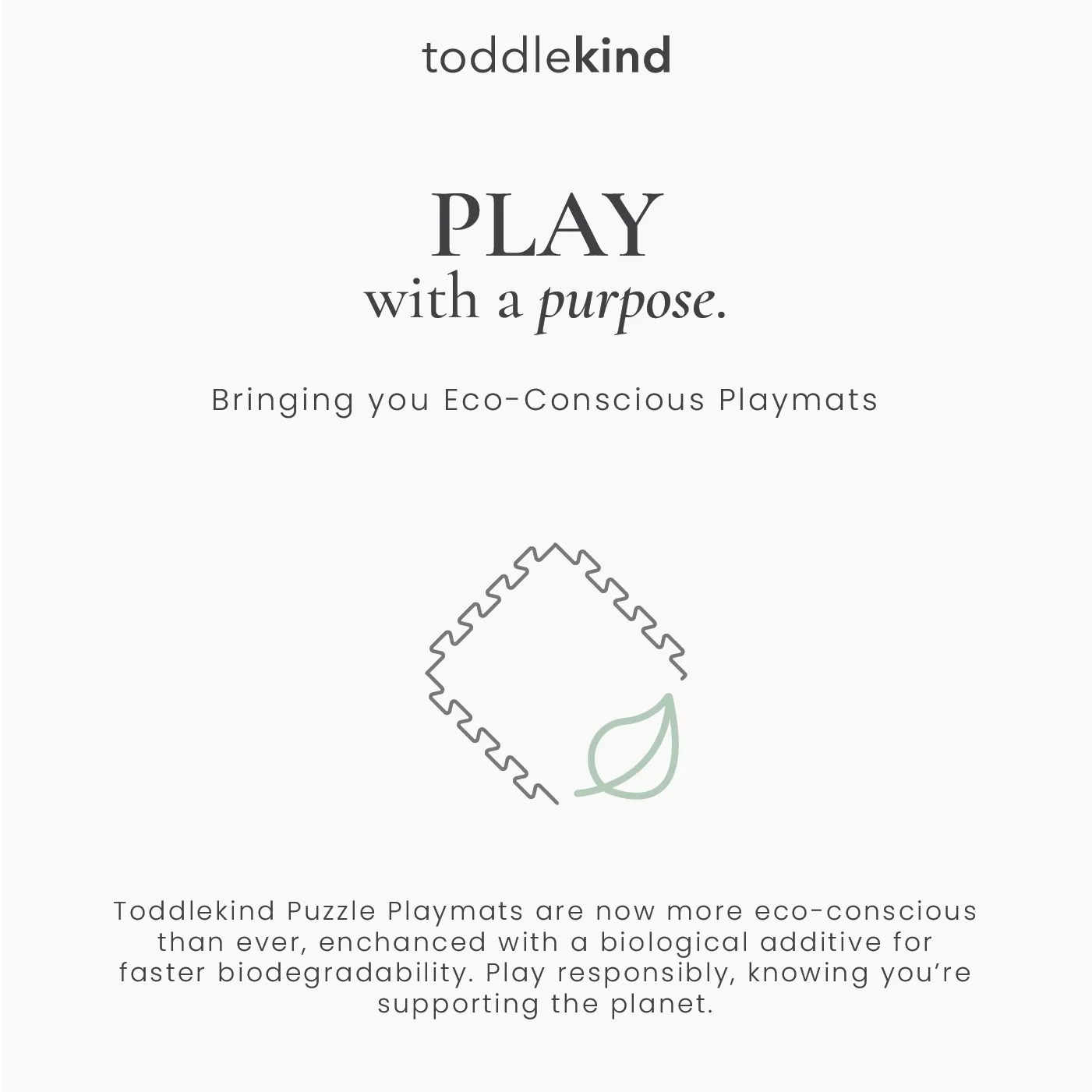 Toddlekind Premium Foam Playmats | Deco - Ecru