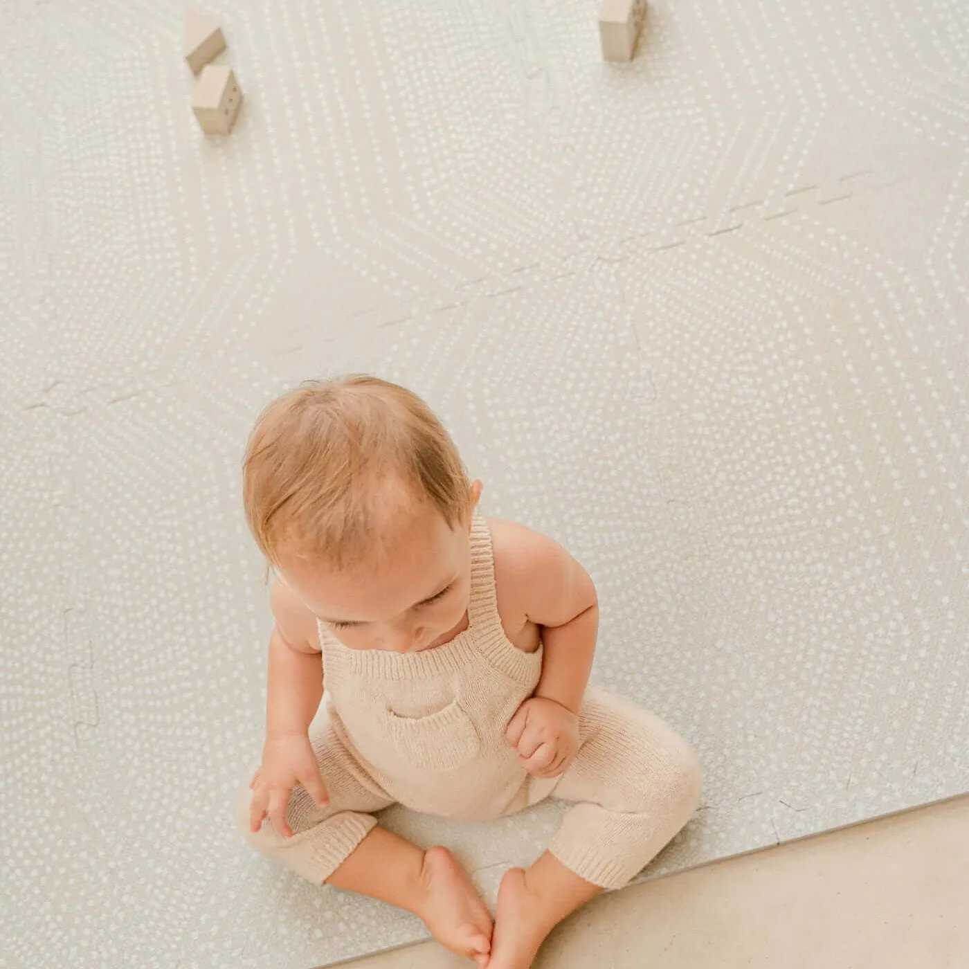 Toddlekind Premium Foam Playmats | Deco - Ecru