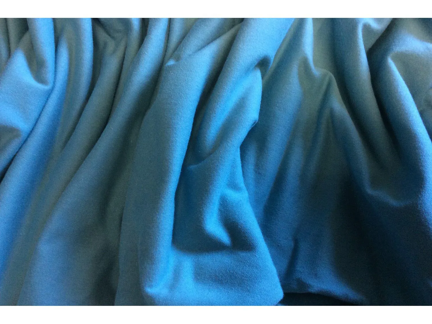 TURQUOISE Stretch Jersey - Soft Cotton Rich Jersey Fabric 190gsm 155cm