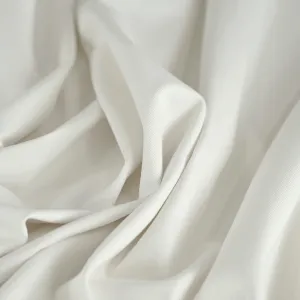 White Stretch Twill Fabric 98104