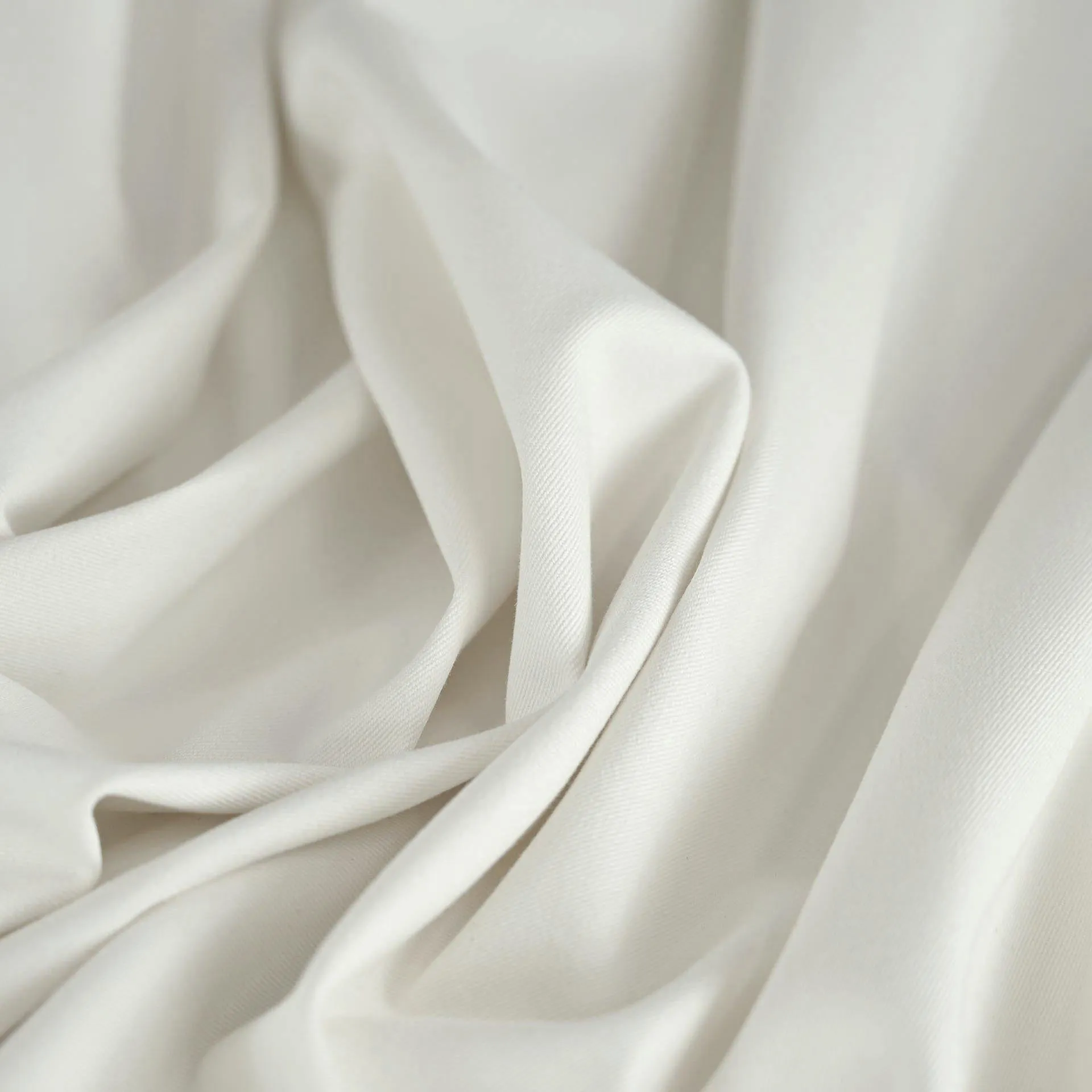 White Stretch Twill Fabric 98104