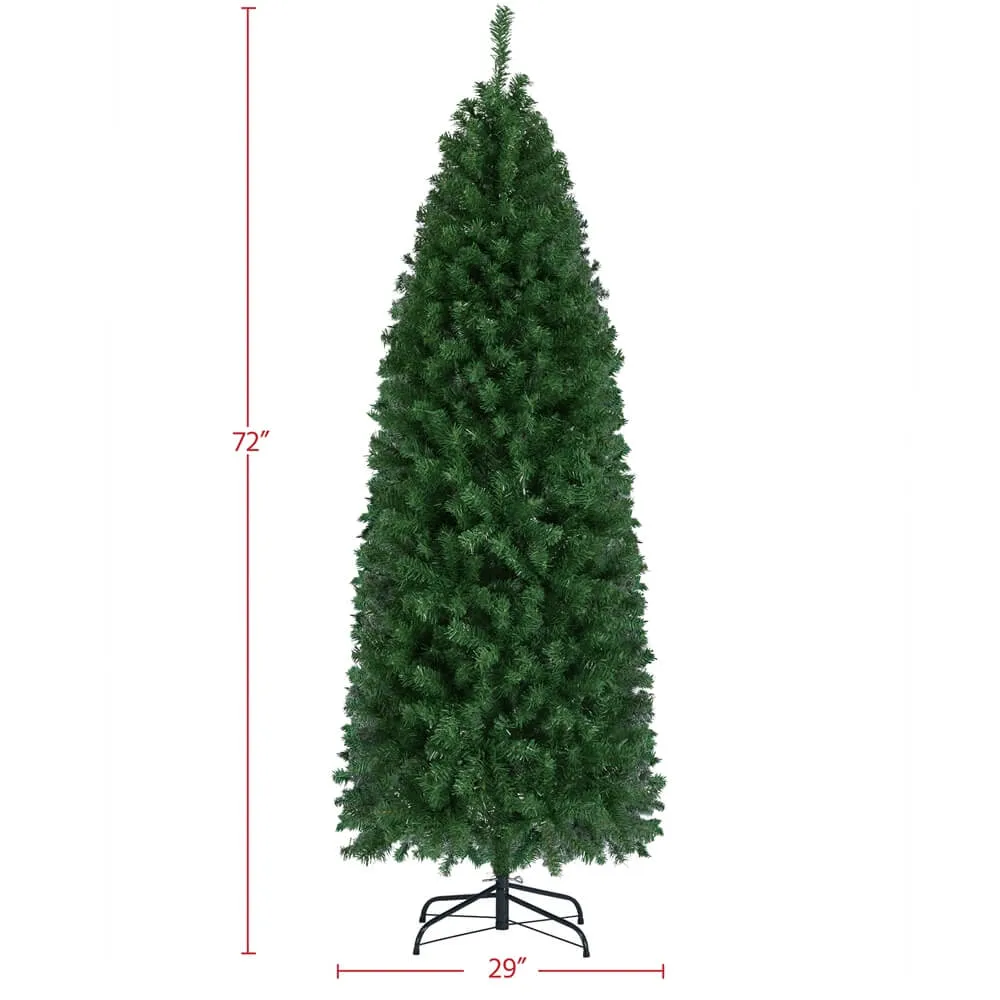 Yaheetech 6Ft Pre-lit Artificial Christmas Tree